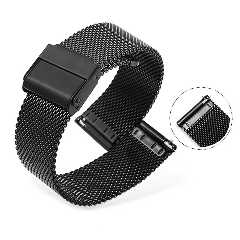 Quick Release Bracelet Stainless Steel Mesh Watchband Milanese Strap Wrist Band Watch Accessories 12 14 15 16 17 18 19 20 21 22 24mm Wrist Chain