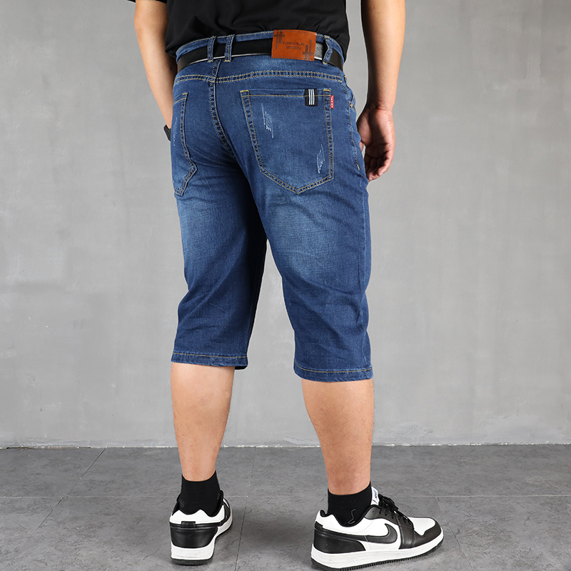 Denim Shorts Stretch Short Jeans Black 