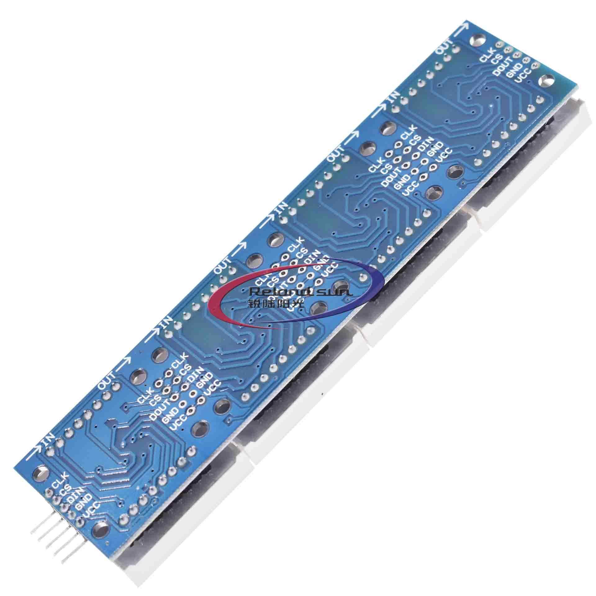 1 Mô-đun Điều Khiển Ma Trận Điểm MAX7219 Mô-đun SCM Hiển Thị 4 Trong 1 Gửi 5P Dòng Sunlephine