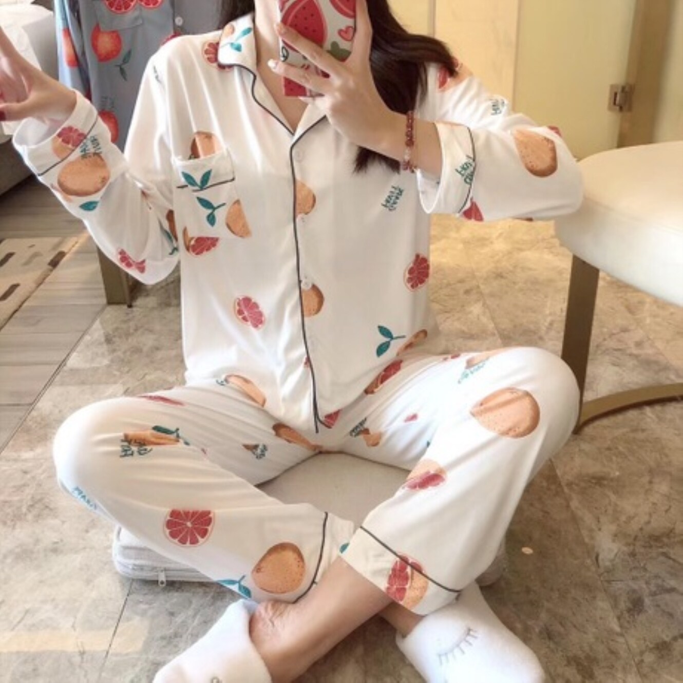 Women Pajamas Night Dress Pyjamas Set 