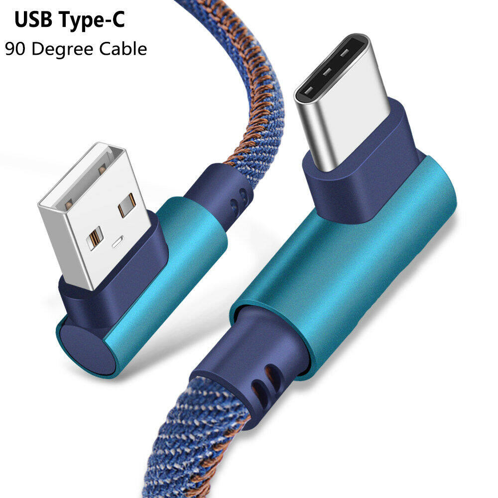 [SONGFUL] 1M/2M Type C 90 Degree Right Angle USB C 3.1 Fast Data Sync Charging Charger Cable