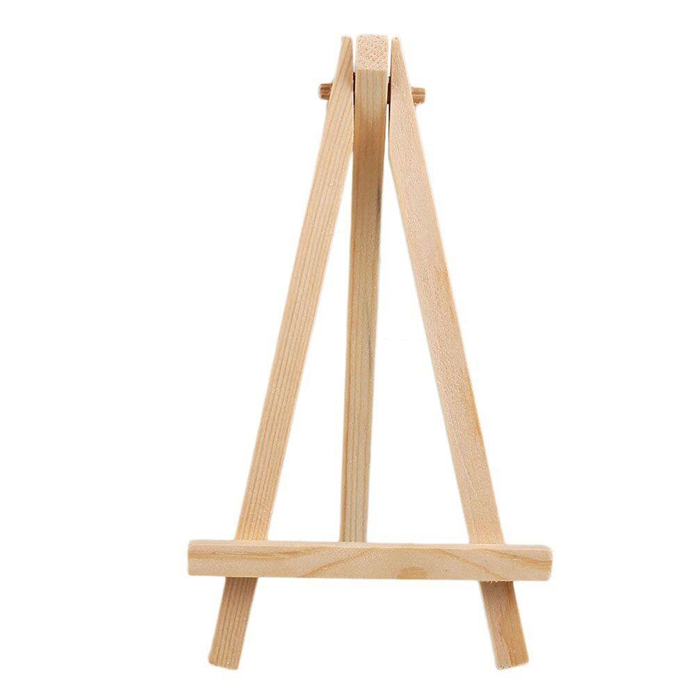 MMLUCK 10Pcs Practice Art Painting Kids Children Name Card Stand 815cm Mini Artist Wooden Easel Craft Drawing Easel Artwork Display Holder Wedding Table Card Stand