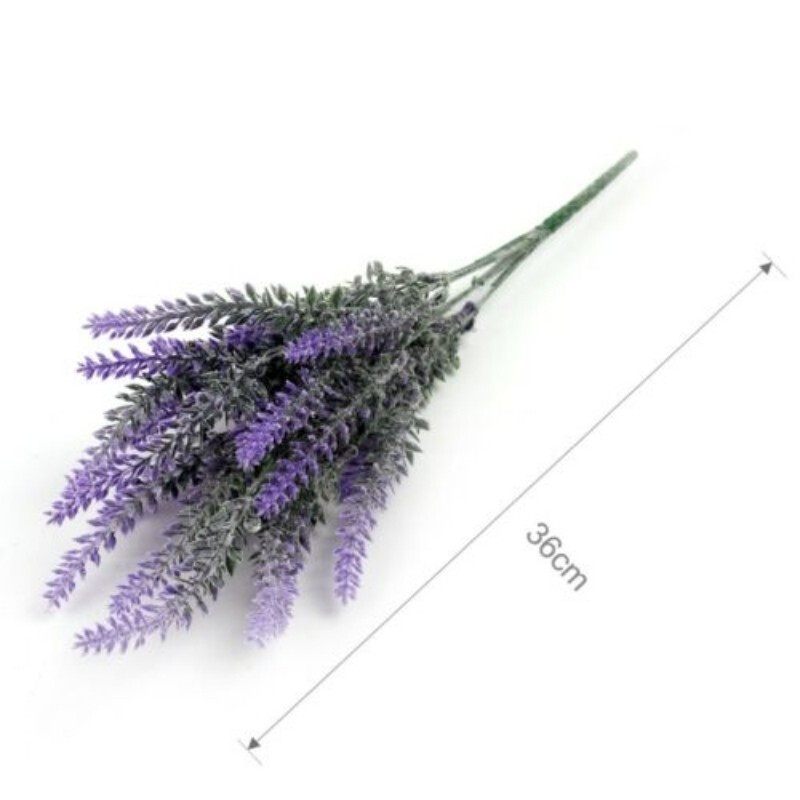 Artificial Lavender Flowers Artificial Flower Plastic Flower Bridal Bunch Wedding Party Home Decor