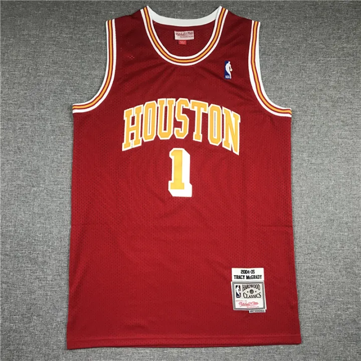 red and yellow rockets jersey