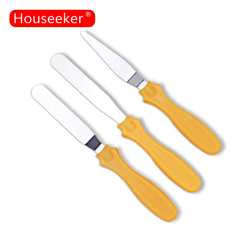 3Pcs/Set Cake Spatula Palette Cakes Icing Sugar craft Pastry Tools Fondant Cake Decorating Tools Kitchen Accessories