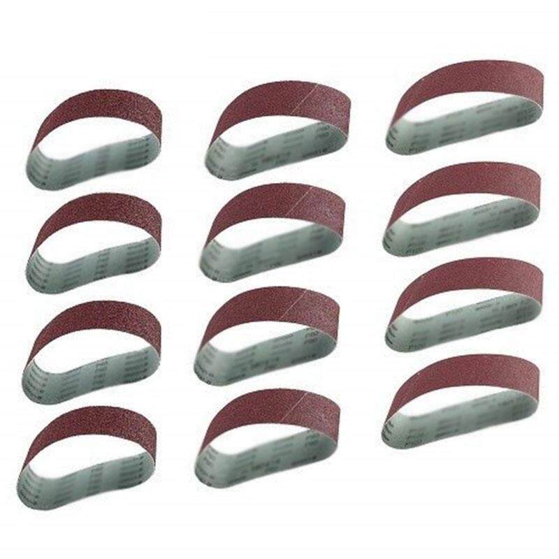 12Pcs/Set Grinding Sanding Belts 40/80/120 Grit Aluminum Oxide 533 X 75Mm for Sander Polishing Replacement Machine Abrasive Tool