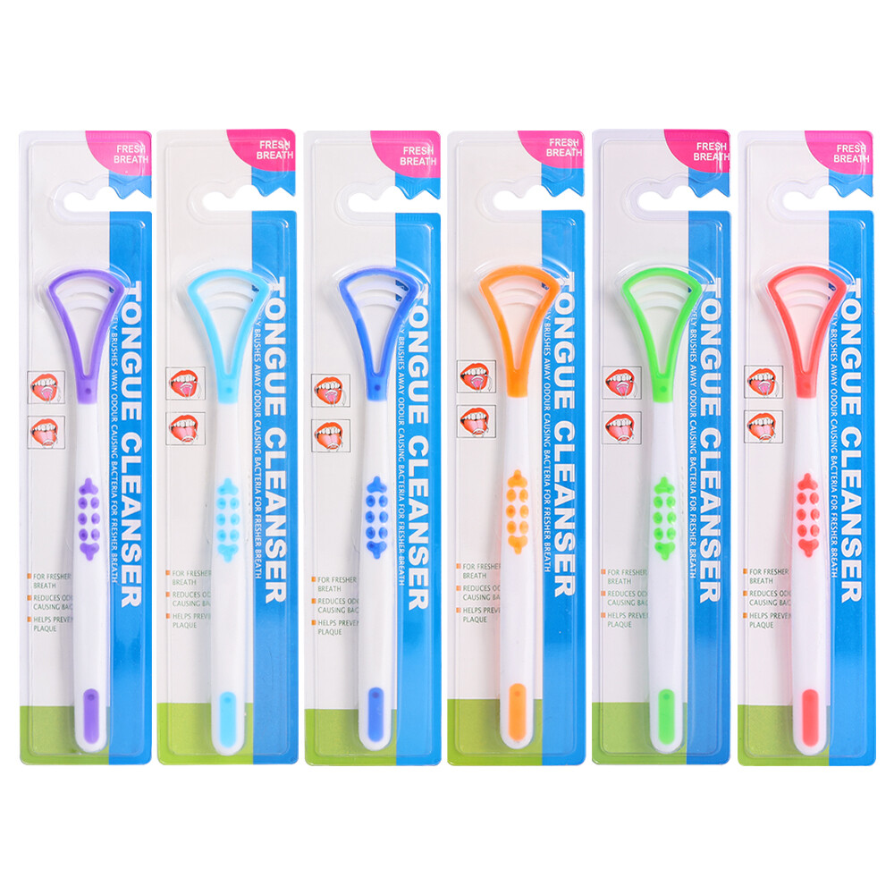 Tongue Scraper Silicone Tongue Scraper Brush Oral Cleaner Brush Fresh Breath Oral Care Tools