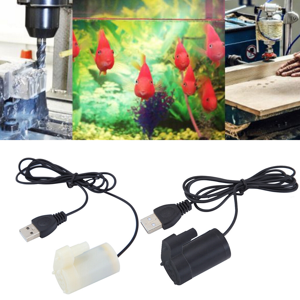Máy bơm nước loại nhỏ DC 5V dùng trong bể cá, bơm được 2-3l/phút - INTL