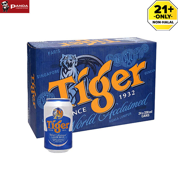 Tiger beer [24 cans x 330ML] Free shipping Ready stock | Lazada