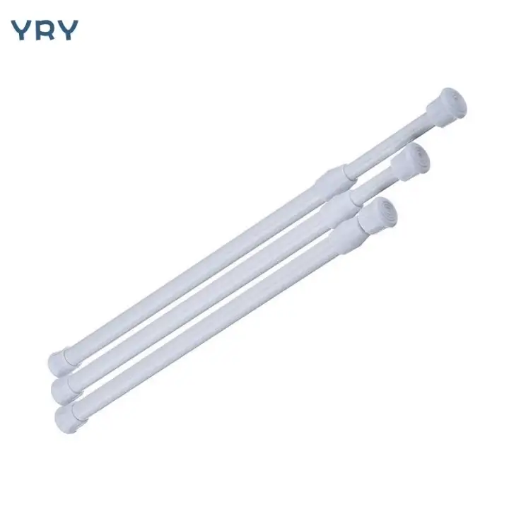 Yry Hot Sale Adjustable Curtain Rod Metal Spring Loaded