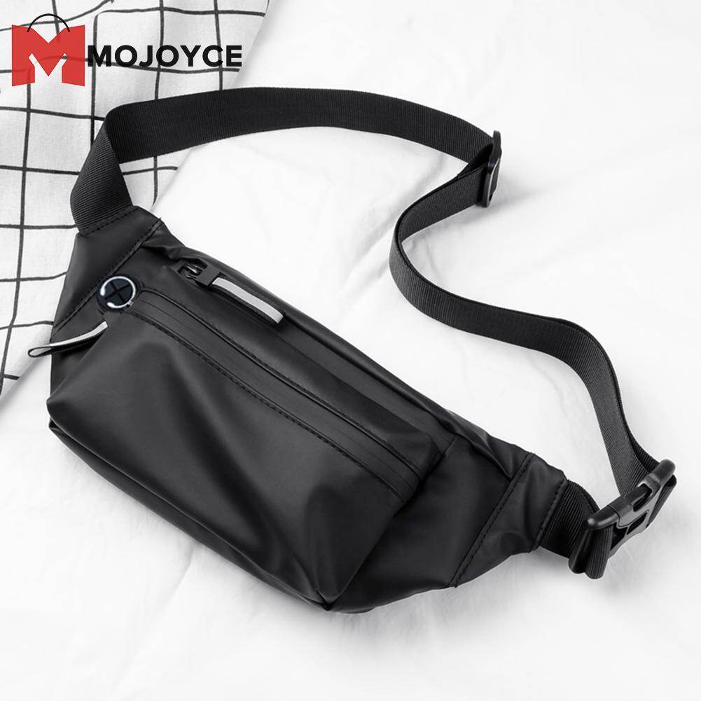 MOJOYCE Men Sport Waist Bags Waterproof Casual Reflective Zipper Outdoor Daily Fanny Chest Belt Pouches