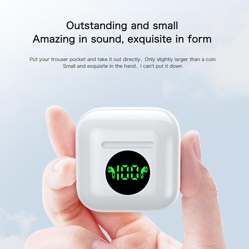 Tai Nghe Bluetooth Tai Nghe Không Dây Chân Thật TWS Mini Tai Nghe Thể Thao Pro 4 Tai Nghe Chống Nước Hiển Thị Kỹ Thuật Số