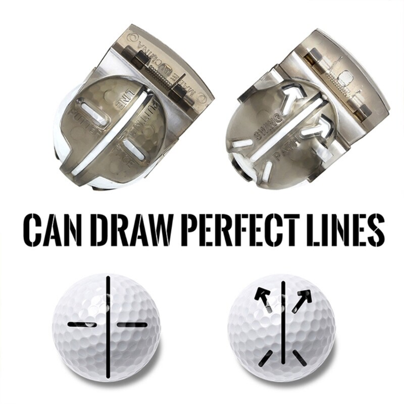 【New Arrival】 4Pcs/set Golf Ball Line Marker Drawing Marking Alignment Tool Marking Template Mark Sign Tool with Golf Ball Marker Pens