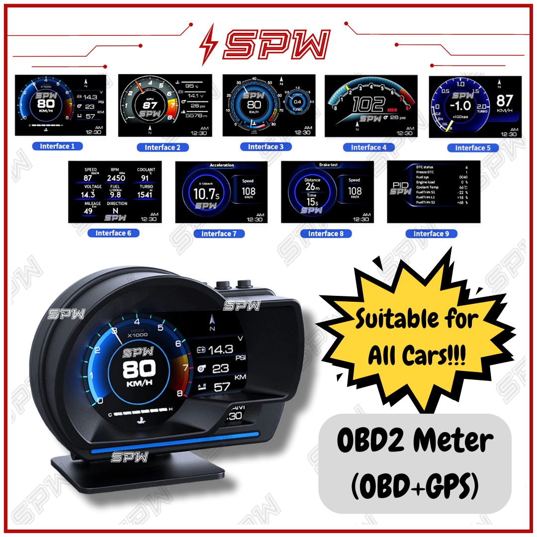 Universal OBD+GPS Meter Gauge OBD2 OBD Meters Axia Myvi Bezza Vios City