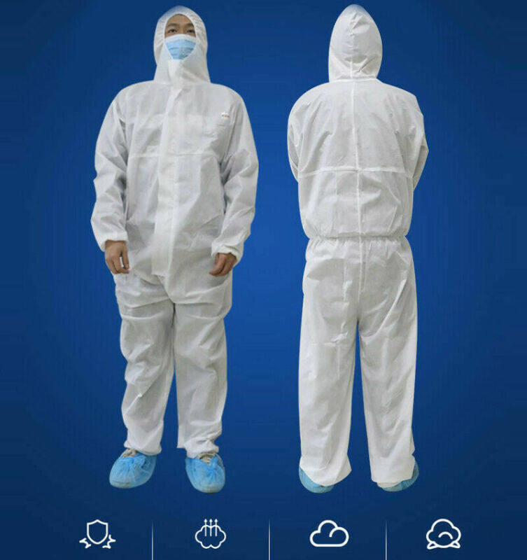 SpotDisposable Anti-epidemic Antibacterial Plastic Closures Isolation Suit Protective Clothing Dust-proof Coveralls Antistatic
