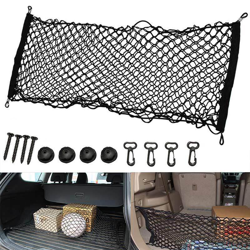 110*60CM Universal Car Rear Trunk Boot Organizer Pocket Cargo Net Mesh Storage Car Receive Arrange Net Car Trunk Net