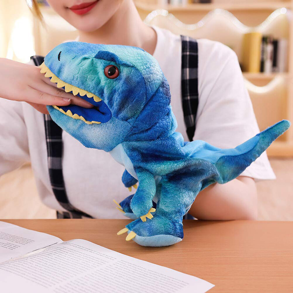 Cute Carton Animal Hand Puppet Toys Plush Dinosaur Puppets Doll for