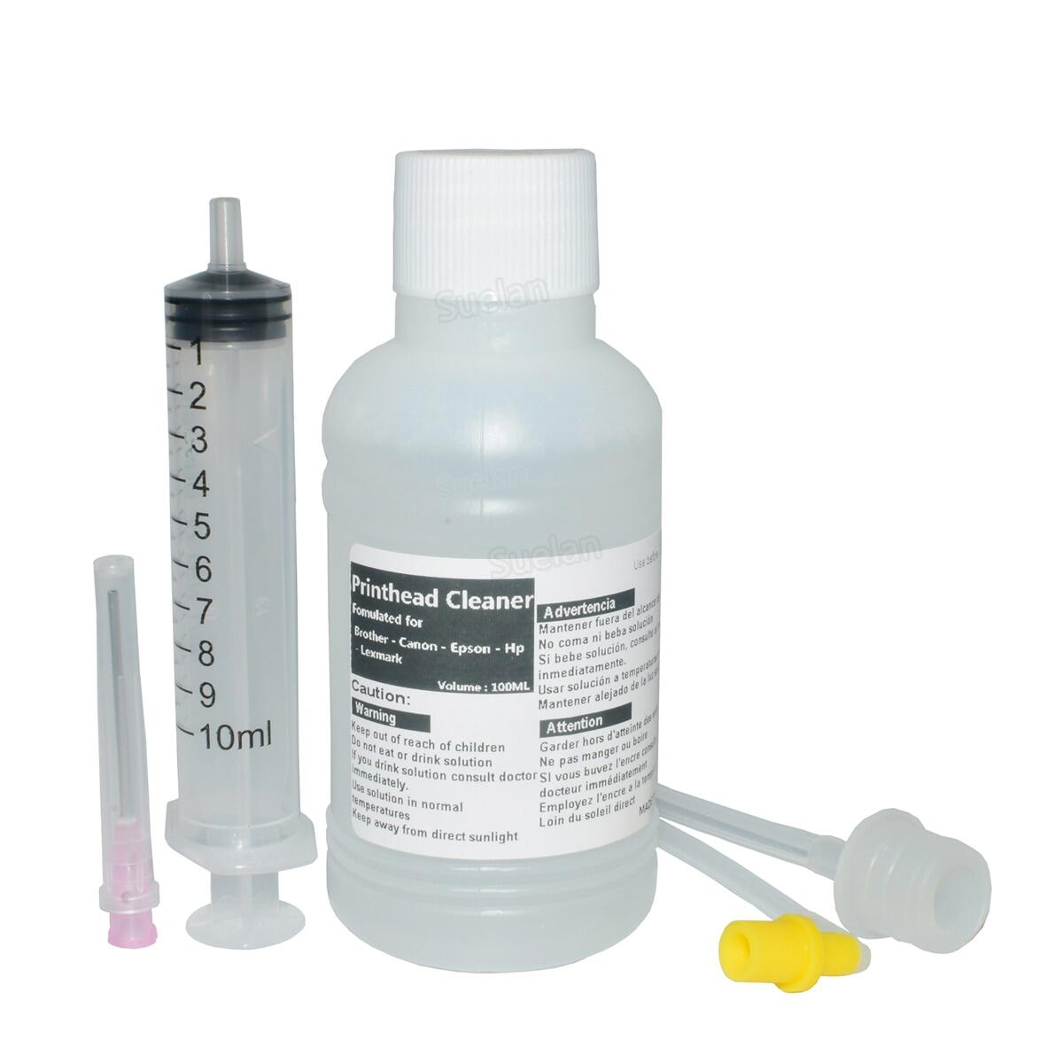 Printer Cleaning Kit For Epson Inkjet Printer For Sublimation Ink Pigment Ink Dye Ink Printer Head Cleaner Nozzle Cleaner 100ML
