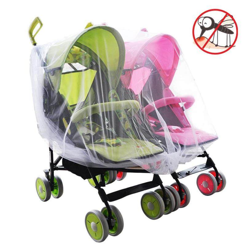 Aiyini SHOP Twin Baby Stroller Mosquito Net Crib Cradle Breathable Mosquito Net Singapore