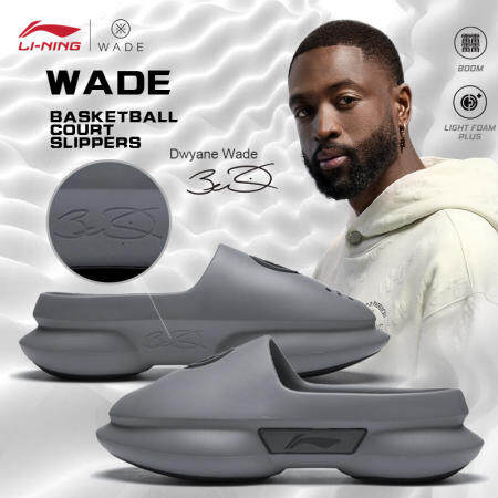 LI-NING Wade Slide 100% Original Authentic Men Basketball Court Slippers Professional Sports Shoes Sandals ABTU003 Legit Official Store