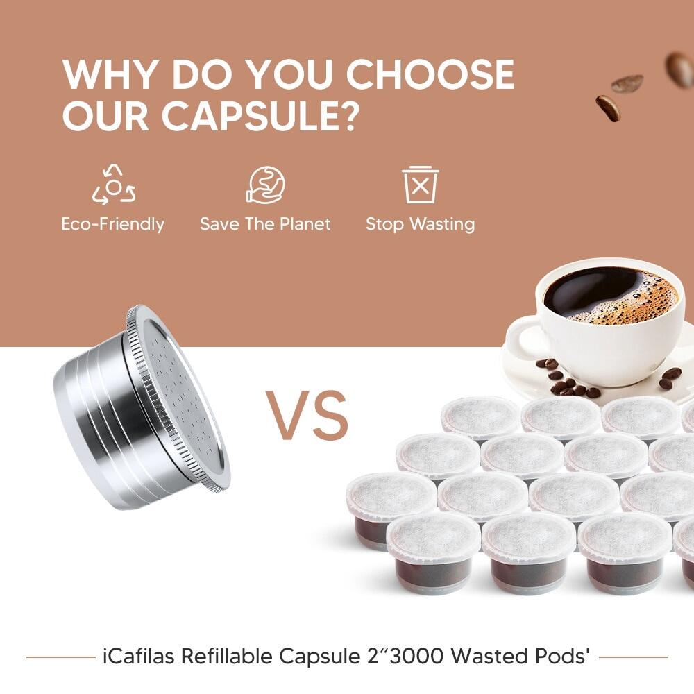 Stainless Steel Refillable Espresso Coffee Maker Capsule For Segafredo Machine Reusable Filter Coffee Pods