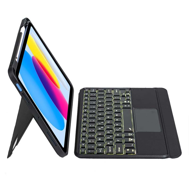 Backlights TouchPad Keyboard with Movable Case for iPad 11th Gen 2025 + Mouse, Vertical Stand Detachable Case with Magnetic Keyboard for iPad 10th 9th 8th 7th Gen, iPad Air 11 2025 2024, Air 5 4, iPad Pro 11 2024 2022 2021 2020, Mini  76