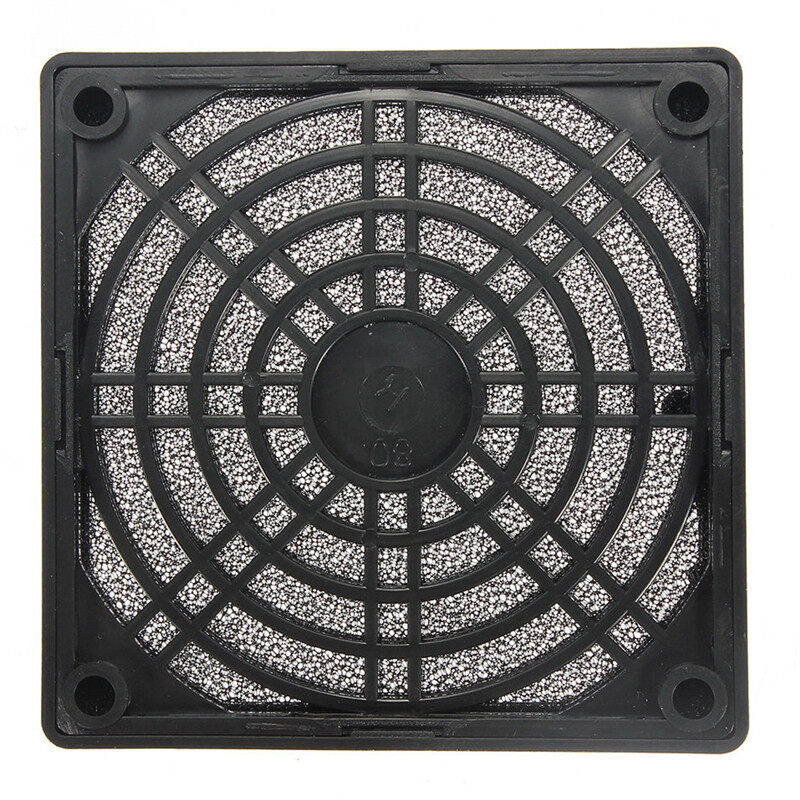 💖Best Buyle Dustproof 80mm Case Fan Dust Filter Guard Grill Protector Cover PC Computer