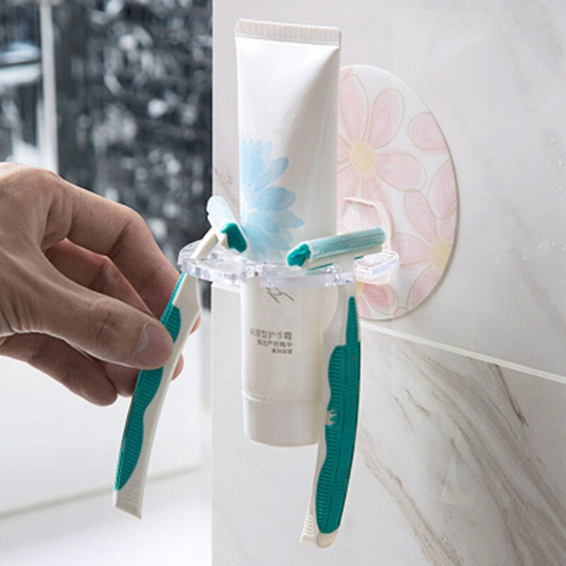 1 Giá Đỡ Nhựa, Giá Đựng Kem Đánh Răng Máy Cạo Râu Bàn Chải Đánh Răng, Phòng Tắm Tổ Chức Dụng Cụ Phụ Kiện