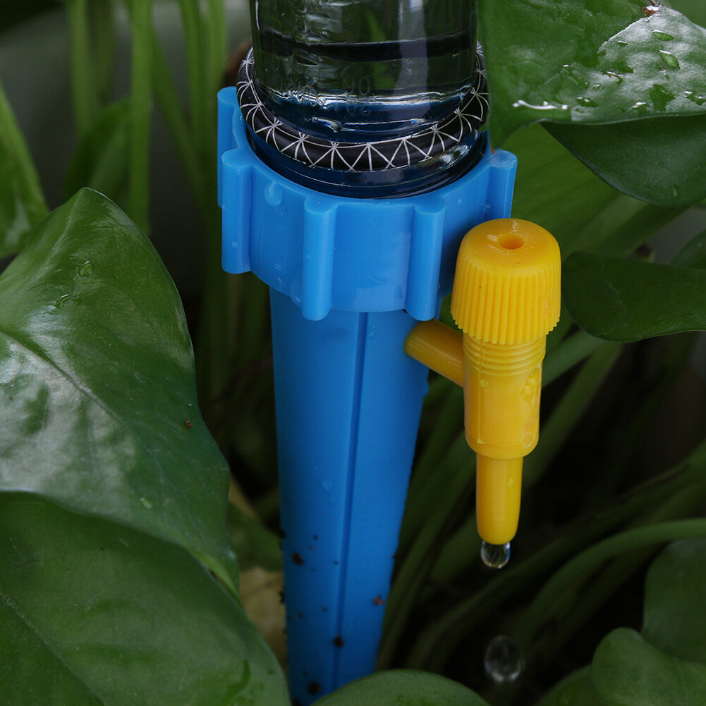 10pcs Auto Watering Device Automatic Drip Irrigation Plant Self Watering Kit Automatic Watering System Home Flower Garden Tool for Flower Pots Plants