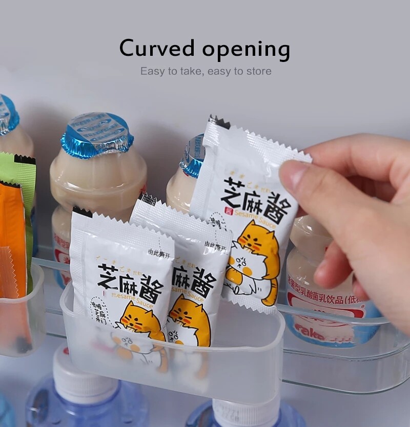 2 Hộp Sắp Xếp Nhà Bếp Hộp Đựng Đồ Tủ Lạnh Có Thể Điều Chỉnh Hộp Đựng Kệ Tủ Lạnh