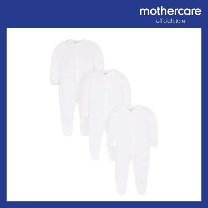 mothercare white sleepsuits