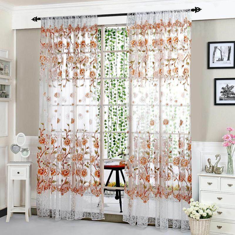 Rèm Cửa Hoa Mẫu Đơn Phòng Khách Phòng Ngủ Gia Đình Rèm Cửa Sổ