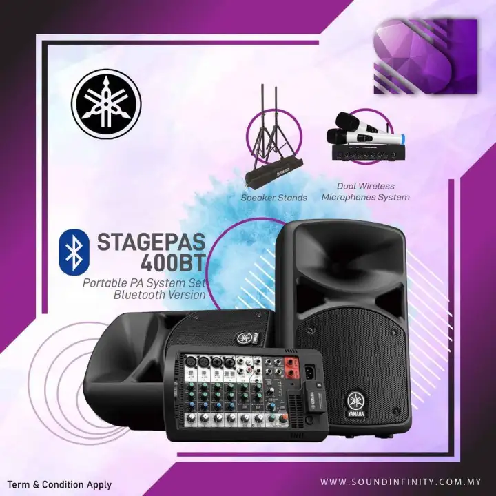 yamaha stagepas 400bt bluetooth