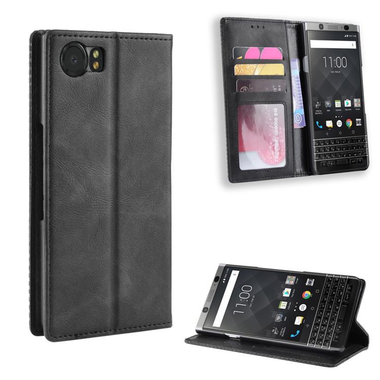 Ốp Lật Cho Blackberry KeyOne Bao Da Dạng Ví Từ Tính
