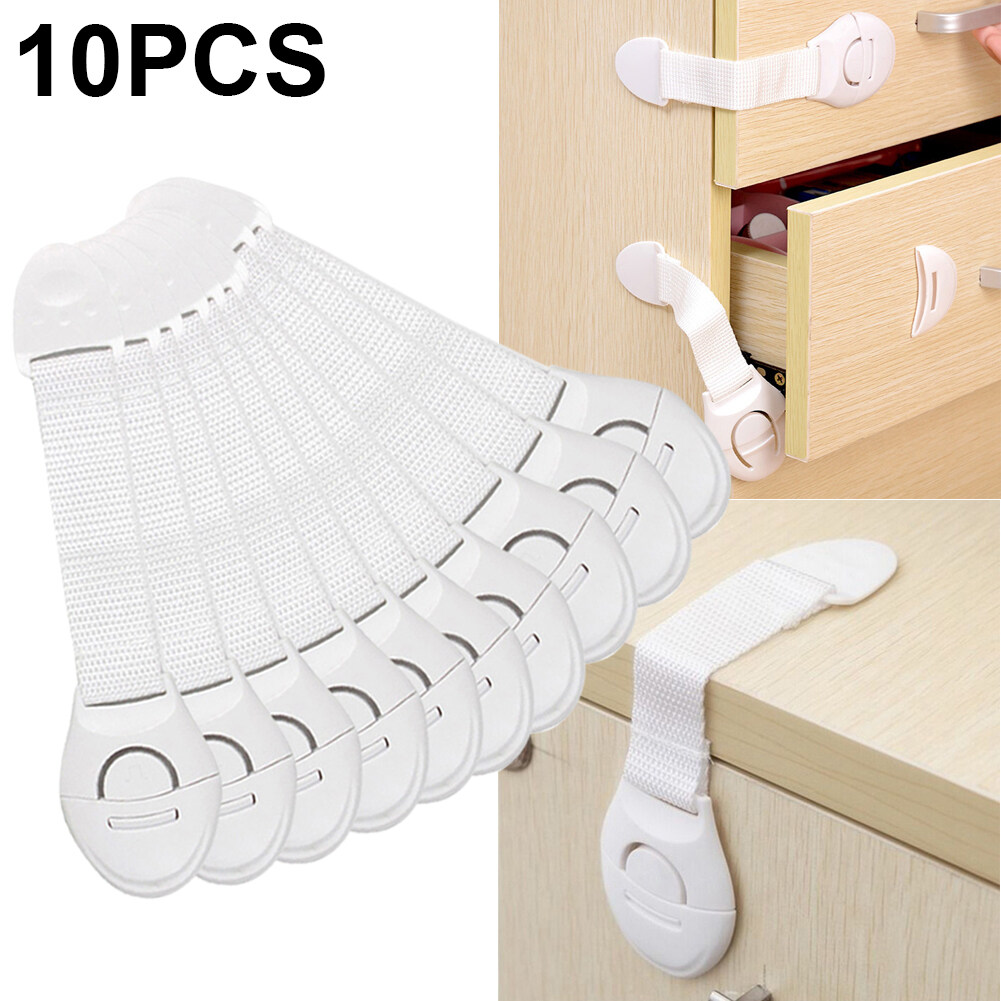 10X Baby Child Kid Box Drawer Cupboard Cabinet Wardrobe Door Fridge Safety Lock!