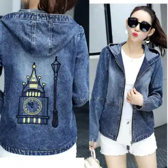 jean jacket sweatshirt womens