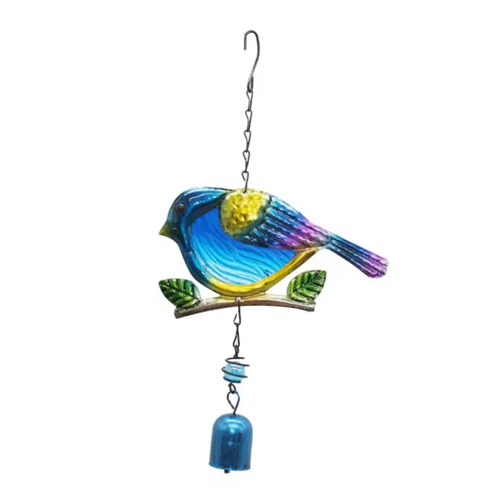 Fancytoy Sitting Bird Decor Wind Chimes Yard Home Hanging Bells