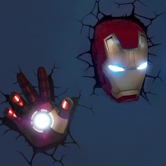 Marvel Avengers Captain America Iron Man Led Bedside Bedroom Living Room 3d Creative Wall Lamp Decorated With Light Night Lazada - Avenger 3d Wall Lights Marvel Avengers Captain America Iron Man Led Bedside Bedroom Living Room 3d Creative Wall Lamp Decorated With Light Night Lazada - Avenger 3d Wall Lights
