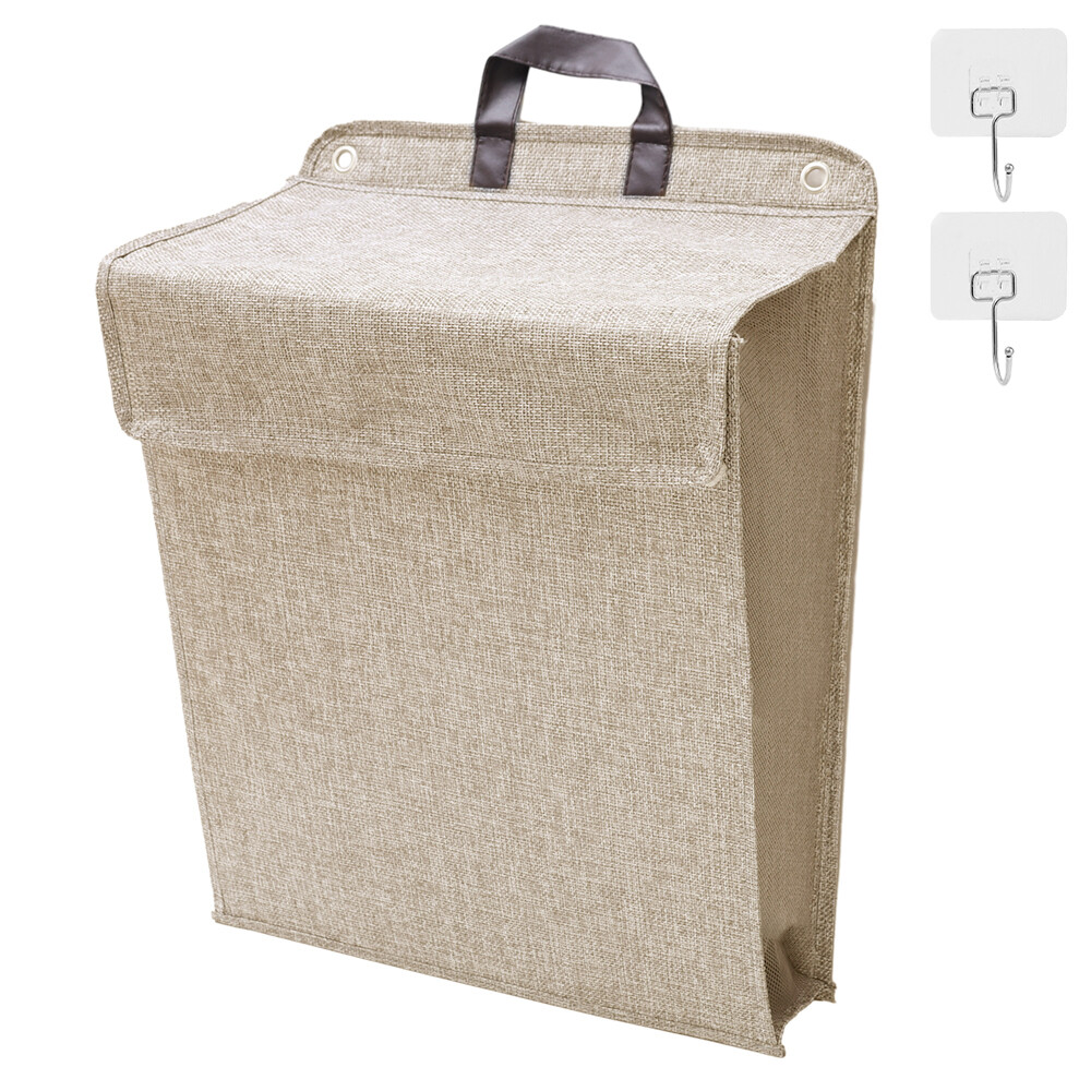 Multipurpose Wall Hanging Laundry Basket Foldable Waterproof Dirty Clothes Underwear Socks Storage Bag for Home Bathroom Convenient Space Saving Laundry Organise Bag