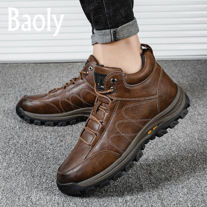 leather casual sneakers mens