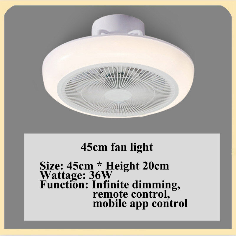 XINLANYASHE Ceiling lights, LED lights, concealed fans ceiling fan lamp ceiling lamp led ceiling lamp remote control nordic style