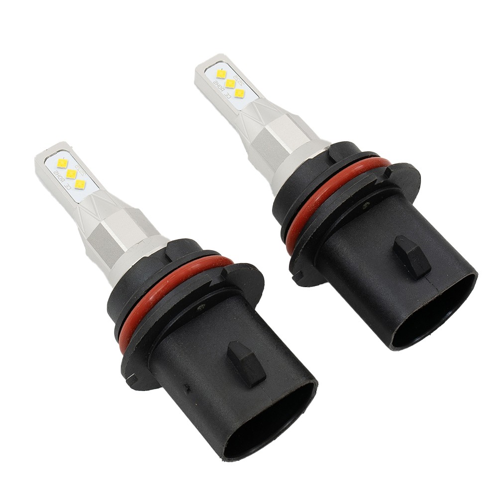 9007 HB5 LED-Headlight Bulbs High Low Beam 6000K White Fanless-Bright 2X