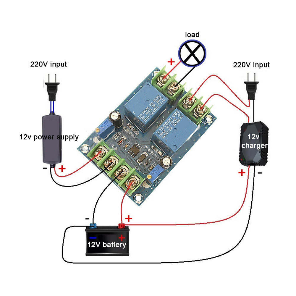 DC 12V 10A Automatic Power Switching Module Emergency Power Supply Charging Controller