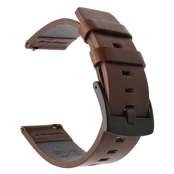 High Quality Leather Watchband for Samsung Galaxy Watch 3 41mm 45mm Active2 20mm Strap Band for Watch Quick Release 18mm 24mm