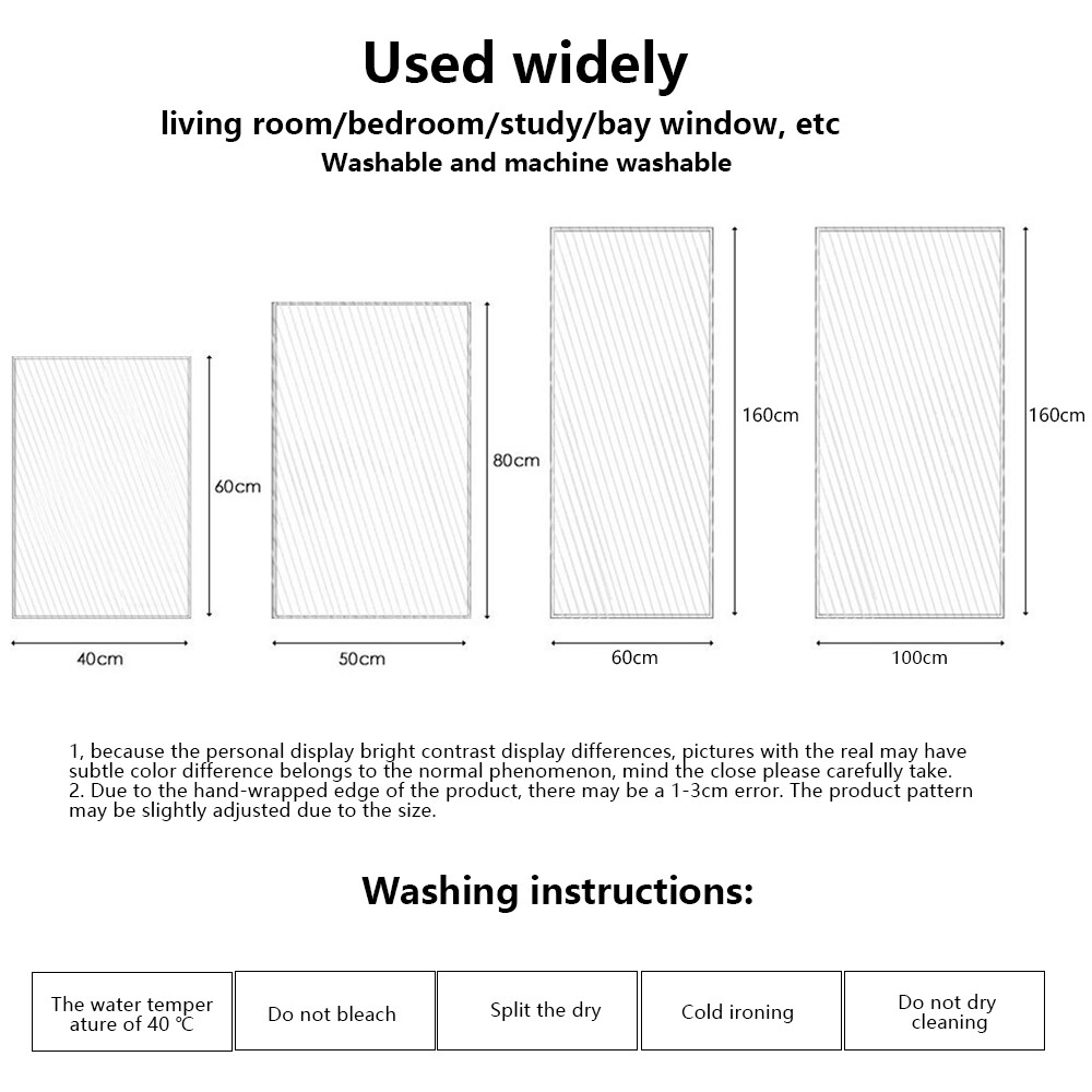 Living Room Rug Area Solid Carpet Fluffy Soft Home Decor Plush Carpet