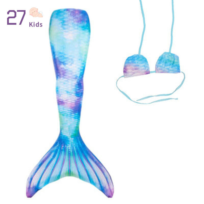 Giá bán 27 Sản Phẩm/Bộ Đồ Bơi Nhiều Màu Cho Trẻ Em Đồ Bơi Bikini Đuôi Nàng Tiên Cá Bằng Polyester Cho Bé Gái 3-12 Tuổi