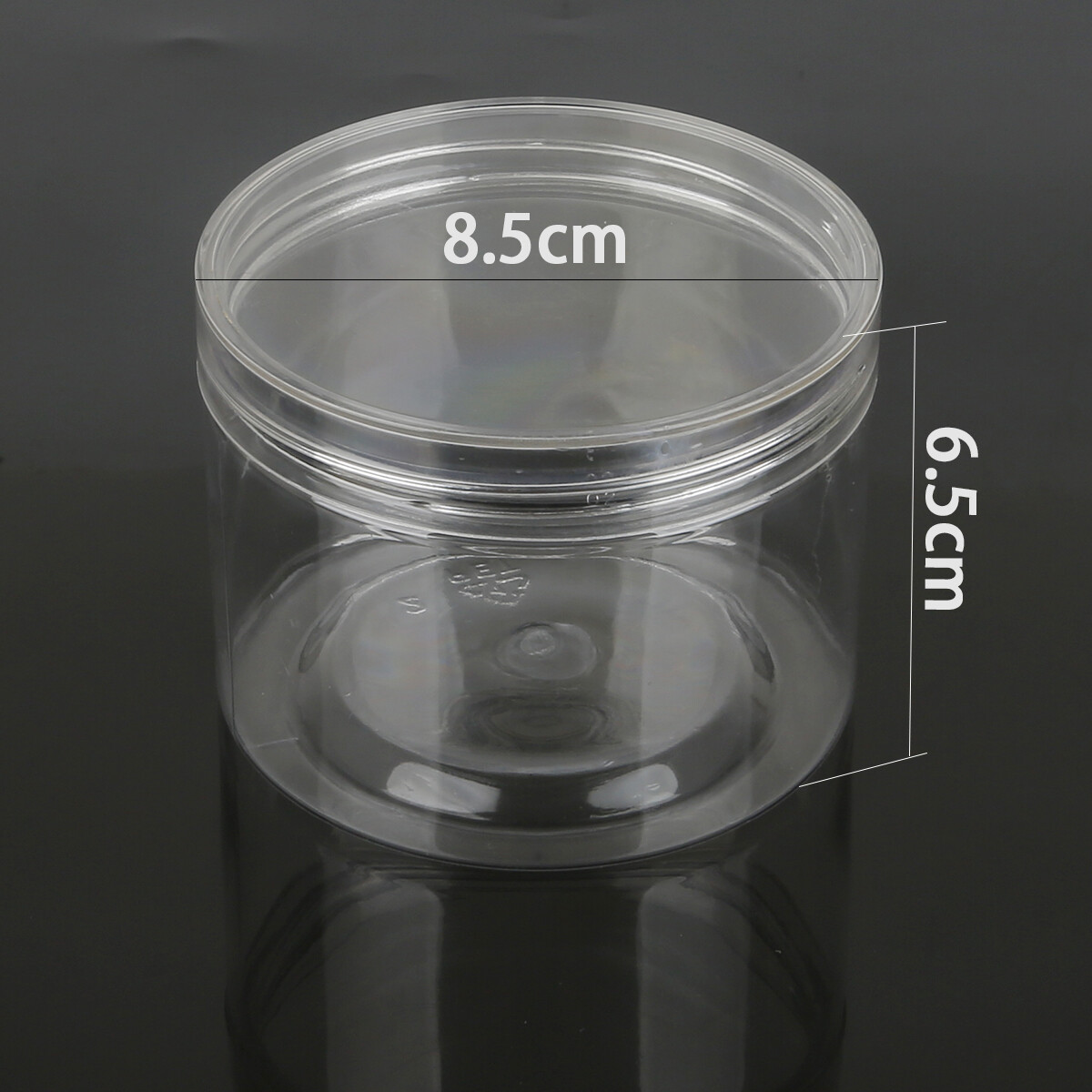 1pcs/lot 280 / 360ml Practical Round Clear Empty Plastic Storage Box Beads Rhinestone Storage Container