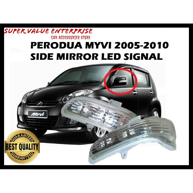 1 SET 2 PCS PERODUA MYVI 2005 2010 Side Mirror LED Signal Light