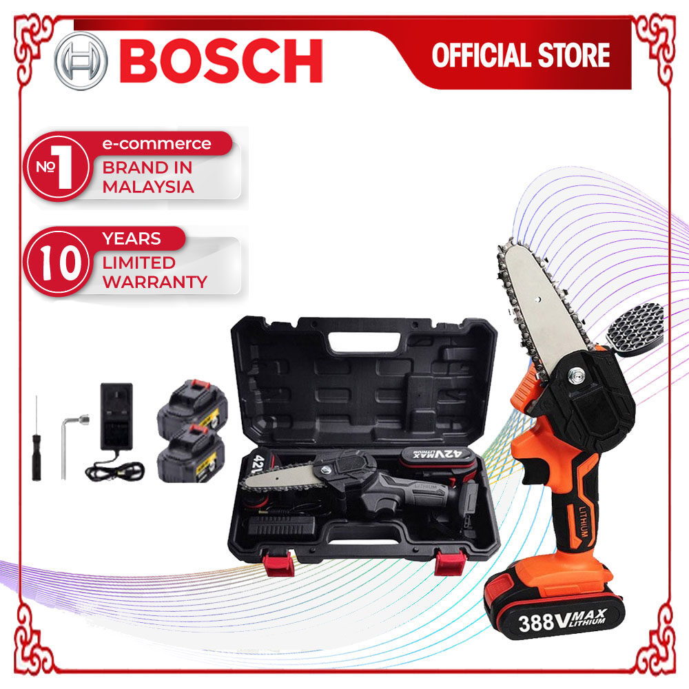 BOSCH 388VF Cordless Chainsaw Electric Pruning Saw Rechargeable