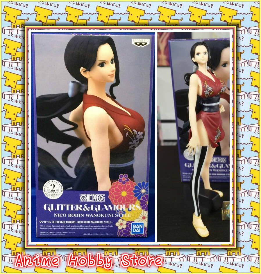 Banpresto One Piece Glitter Glamours Nico Robin Wanokuni Style Red Color Version Genuine Collection Figure Lazada